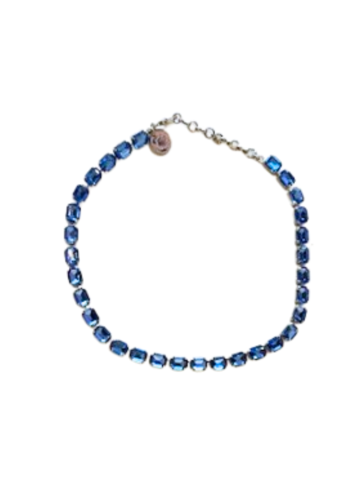 Rebekah Price Lainey Crystal Necklace Blue