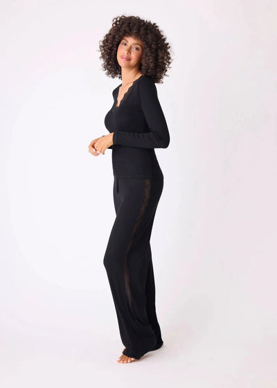 Pj Salvage Lacey Basic L/S Black