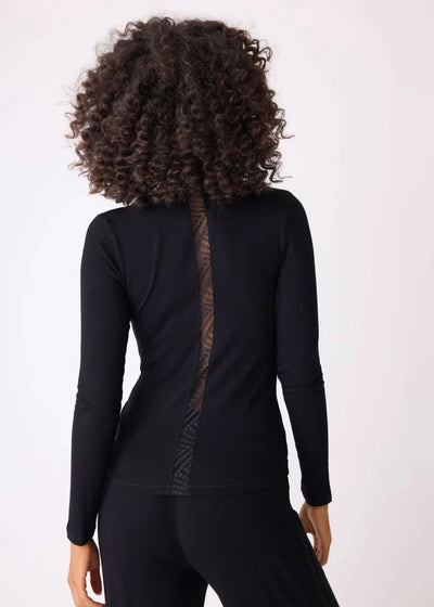Pj Salvage Lacey Basic L/S Black