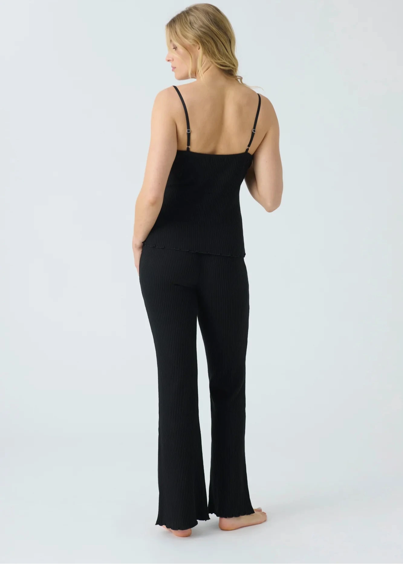 Pj Salvage Reloved Rib Pant - Black