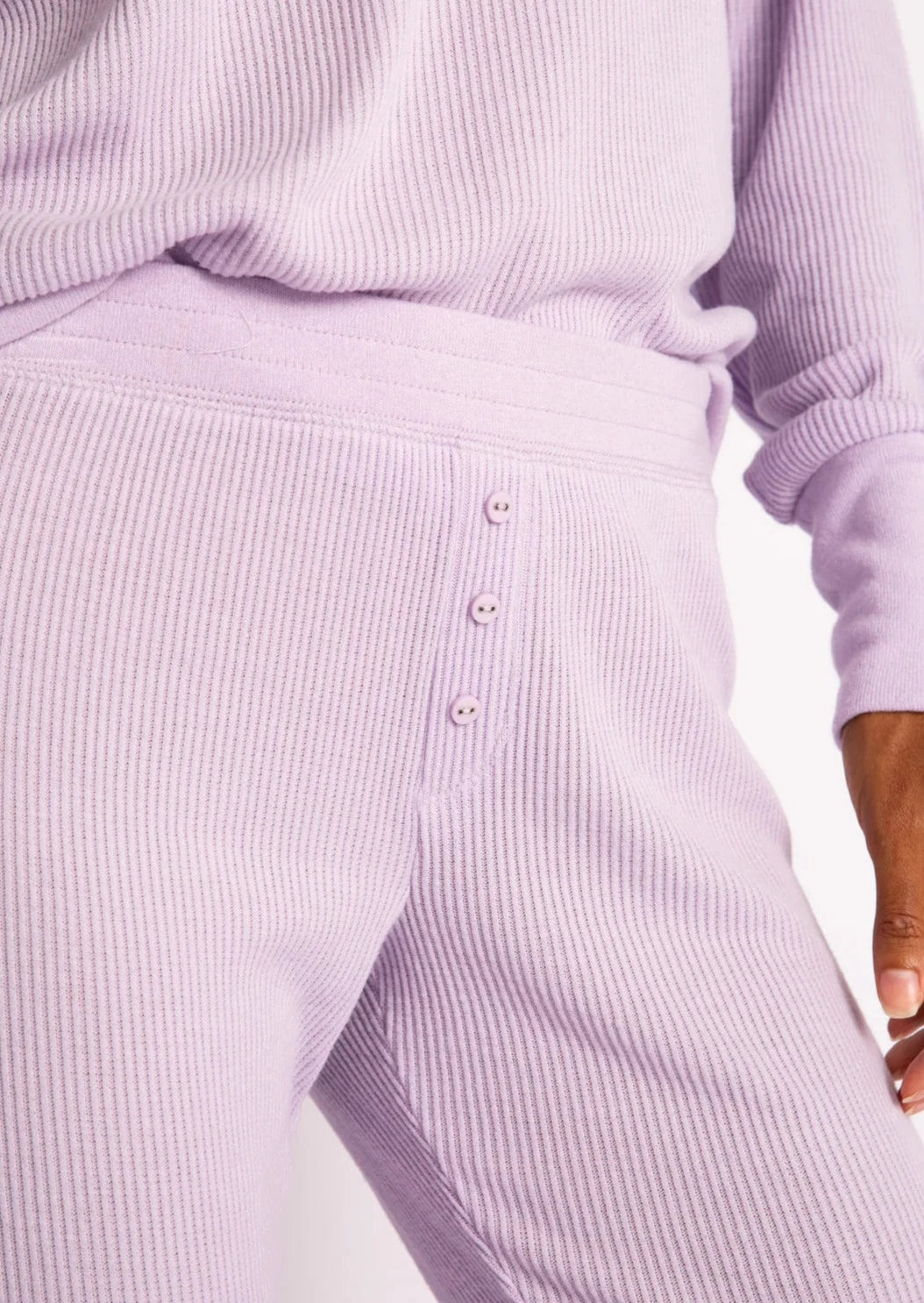 PJ Salvage Textured Essentials Pants - Lavender