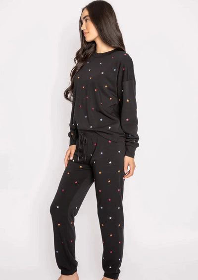 PJ Salvage Retro Rockies Lounge Set - Black