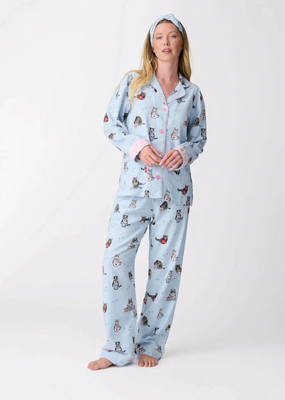 Pj Salvage Flannels Pj Set Blue Tint