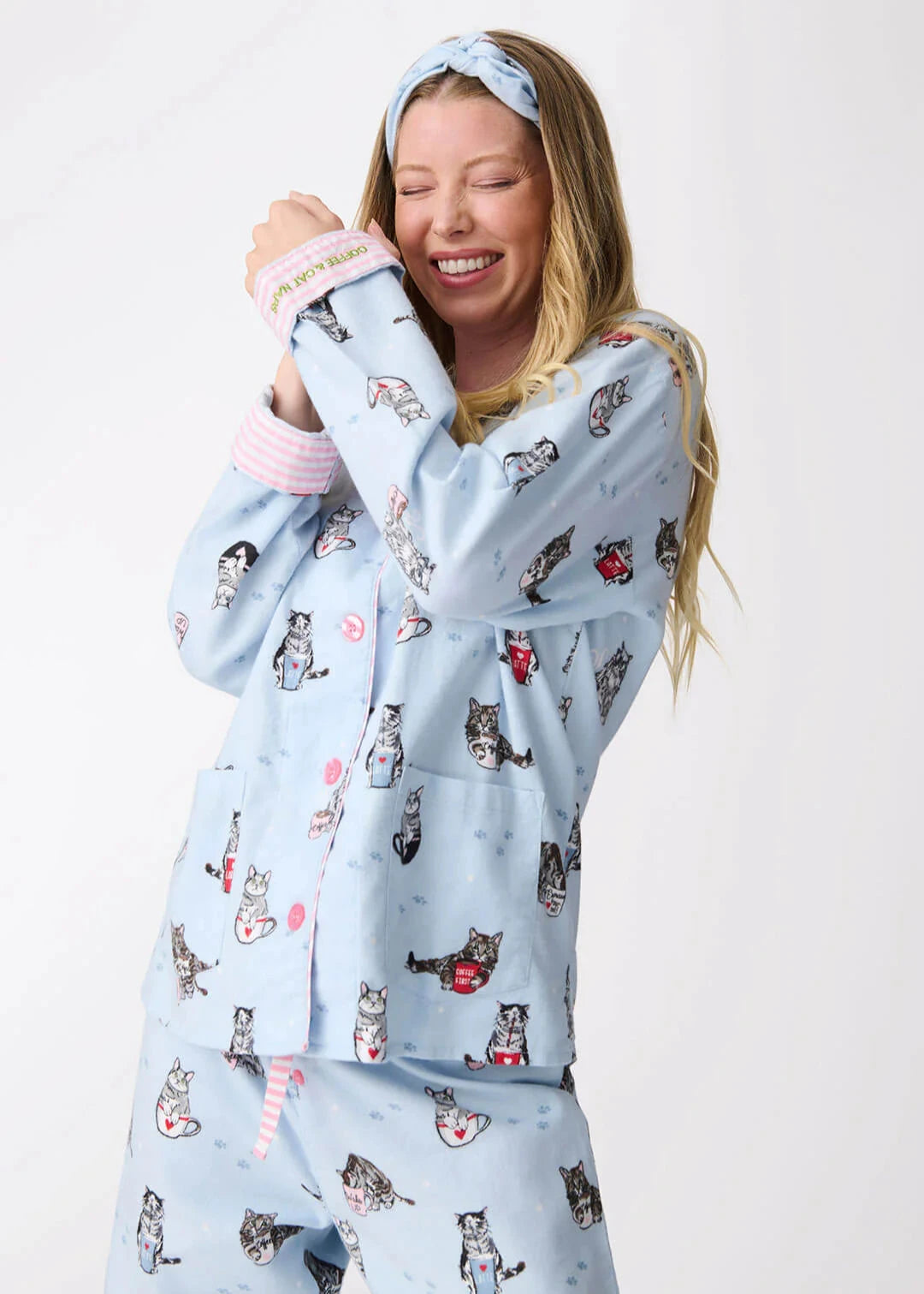 Pj Salvage Flannels Pj Set Blue Tint