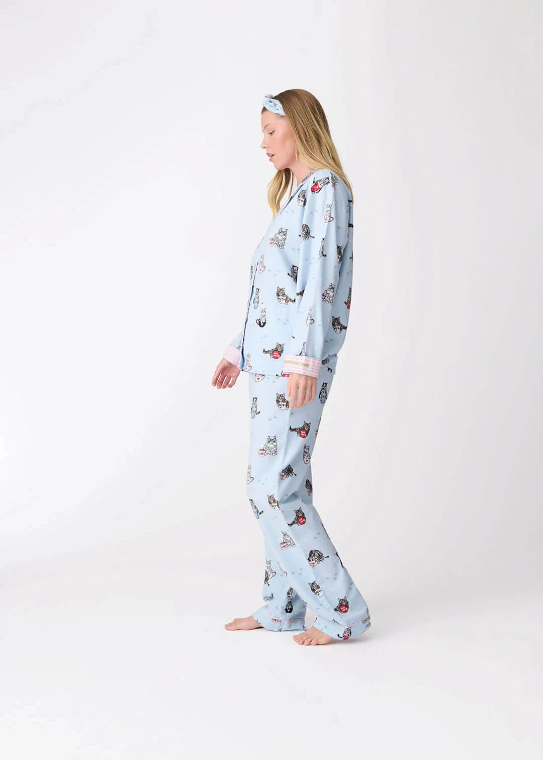 Pj Salvage Flannels Pj Set Blue Tint