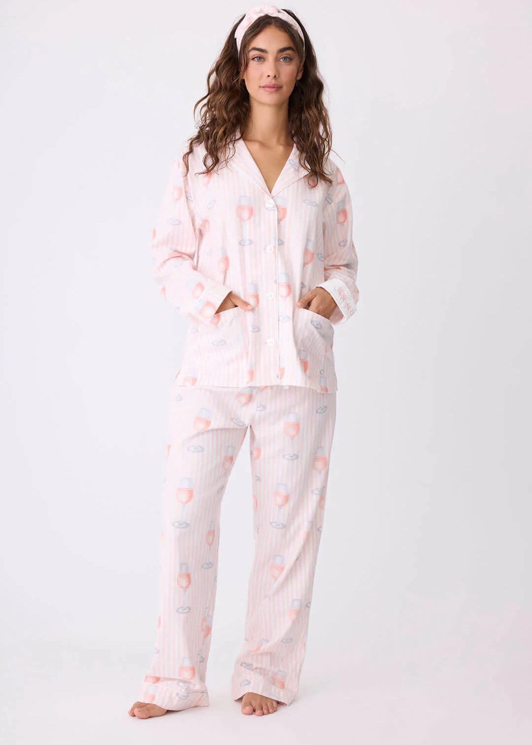 Pj Salvage Flannels Pj Set Pink Mist