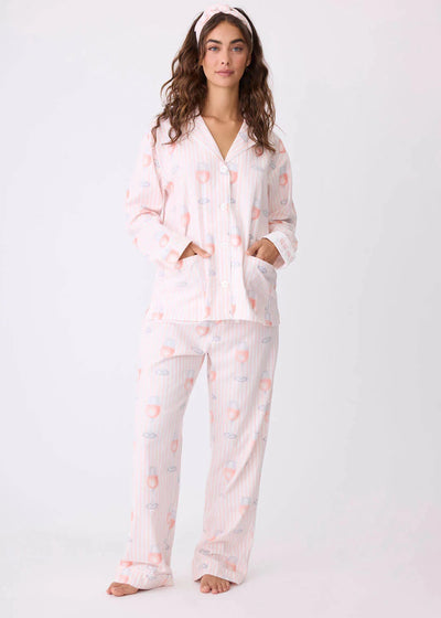 Pj Salvage Flannels Pj Set Pink Mist