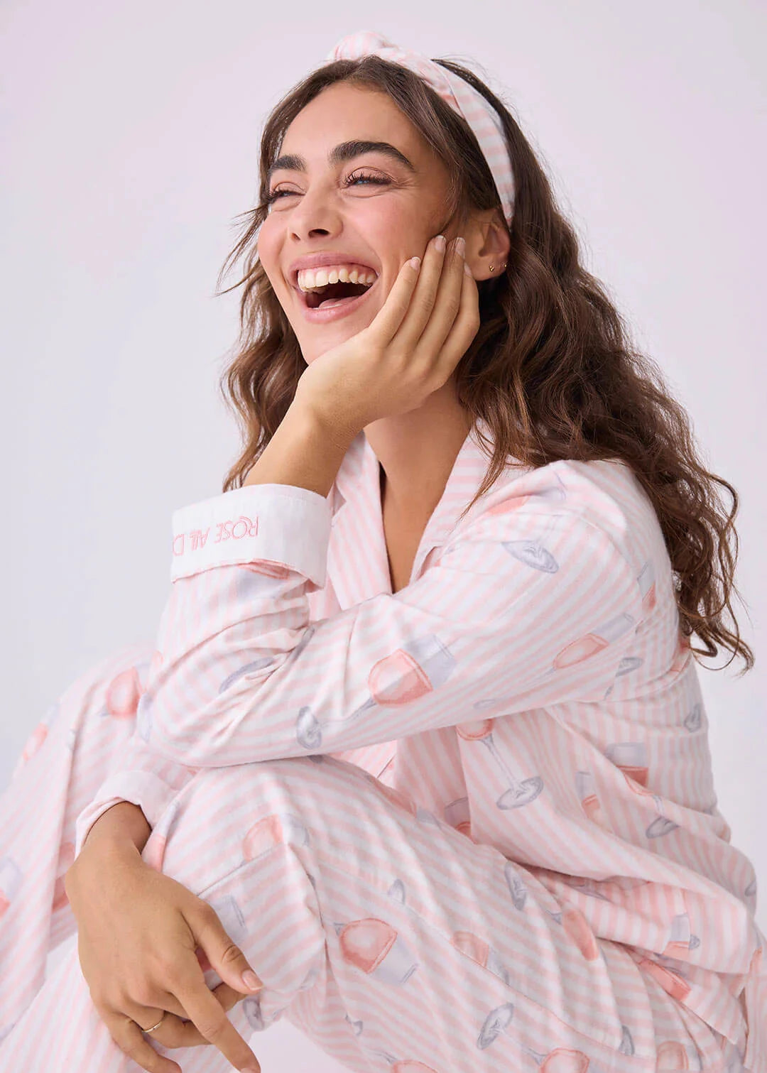 Pj Salvage Flannels Pj Set Pink Mist