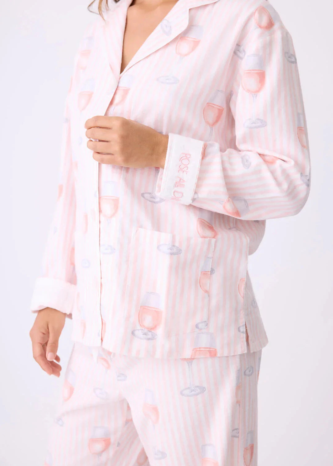 Pj Salvage Flannels Pj Set Pink Mist