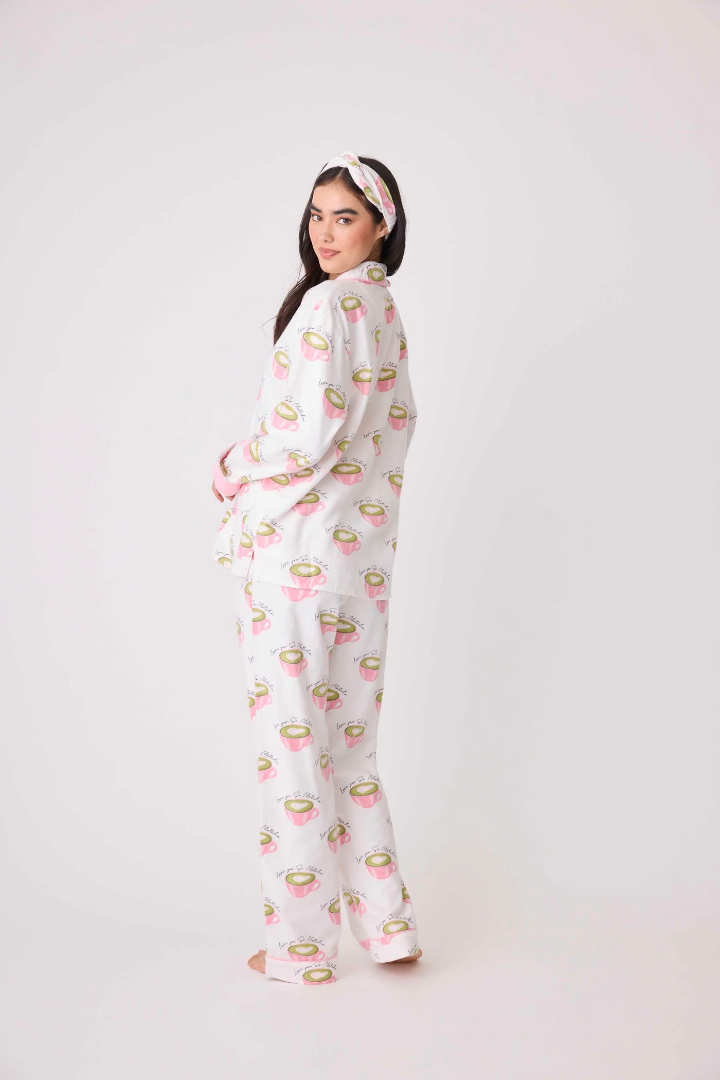 Pj Salvage Flannel Pj Set White Linen