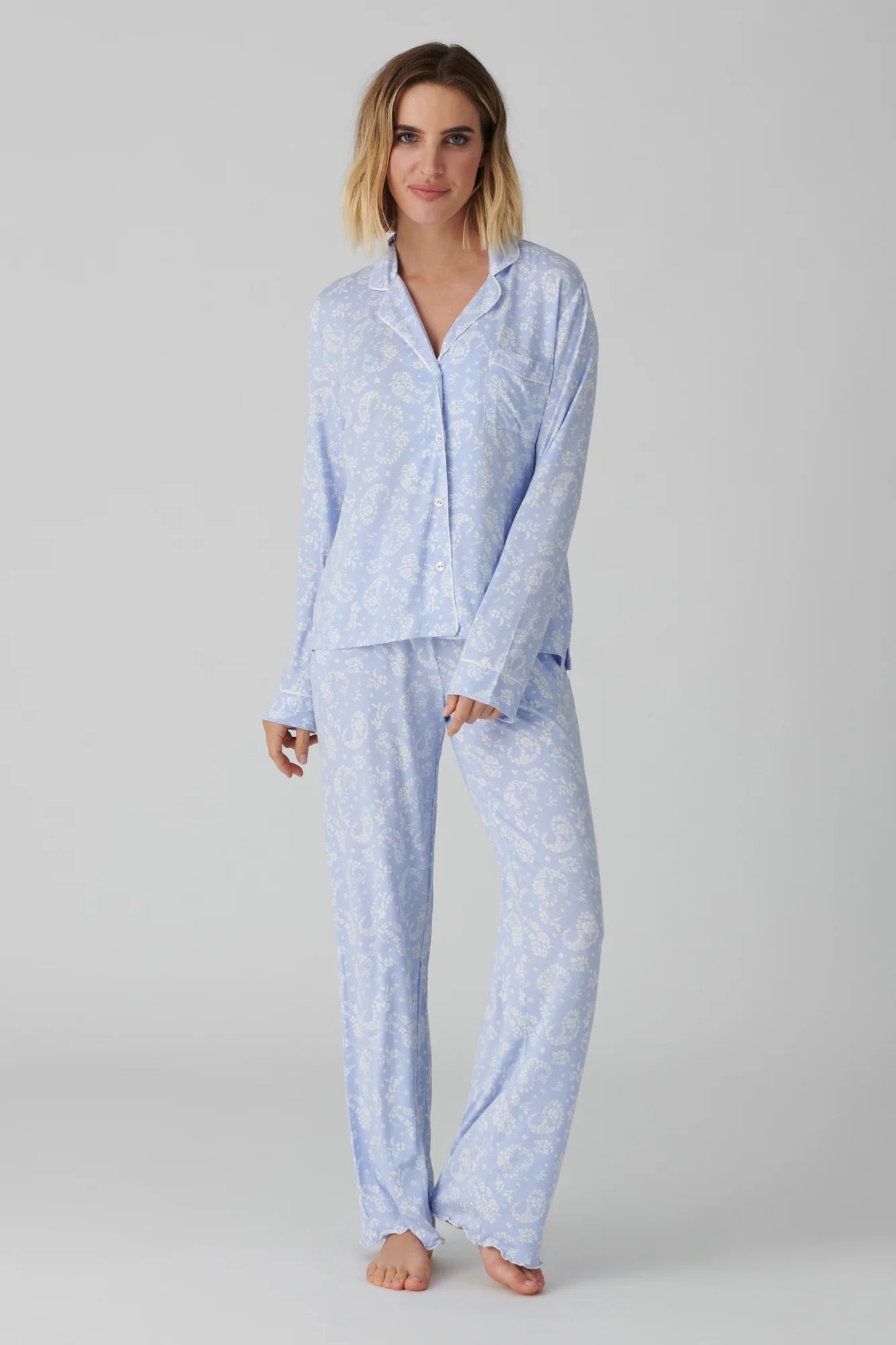 Pj Salvage Pretty in Paisley Pj Set Blue