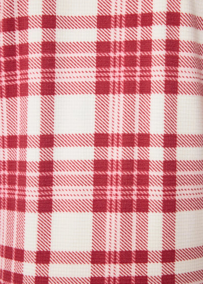 Pj Salvage Full Of Holiday Spirit Pj Set - Plaid Velour