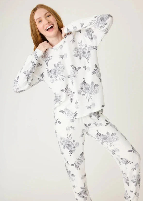 Pj Salvage Feeling Loved Pj Set - Roses