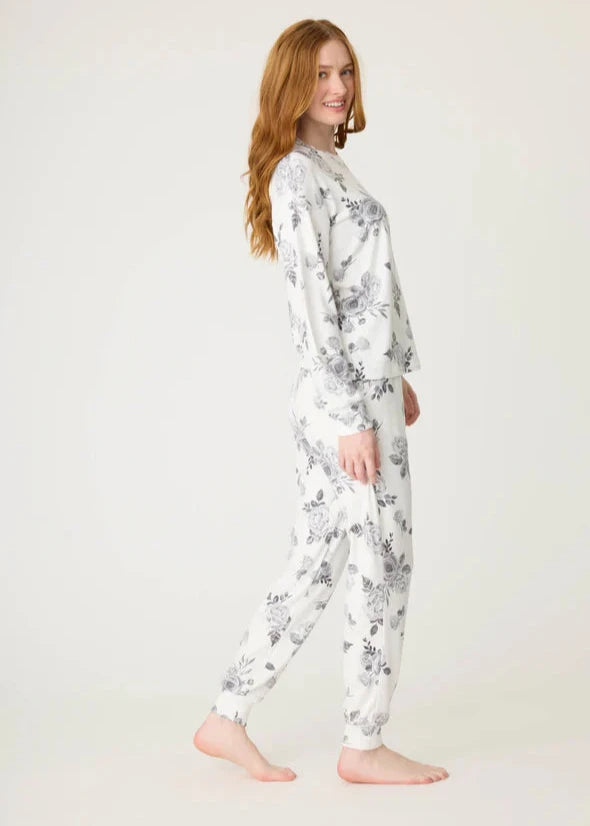Pj Salvage Feeling Loved Pj Set - Roses