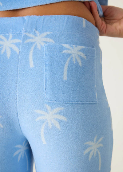 PJ Salvage Cabana Paradise Palm Print Long Lounge Set