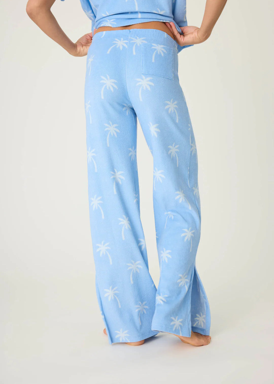 PJ Salvage Cabana Paradise Palm Print Long Lounge Set