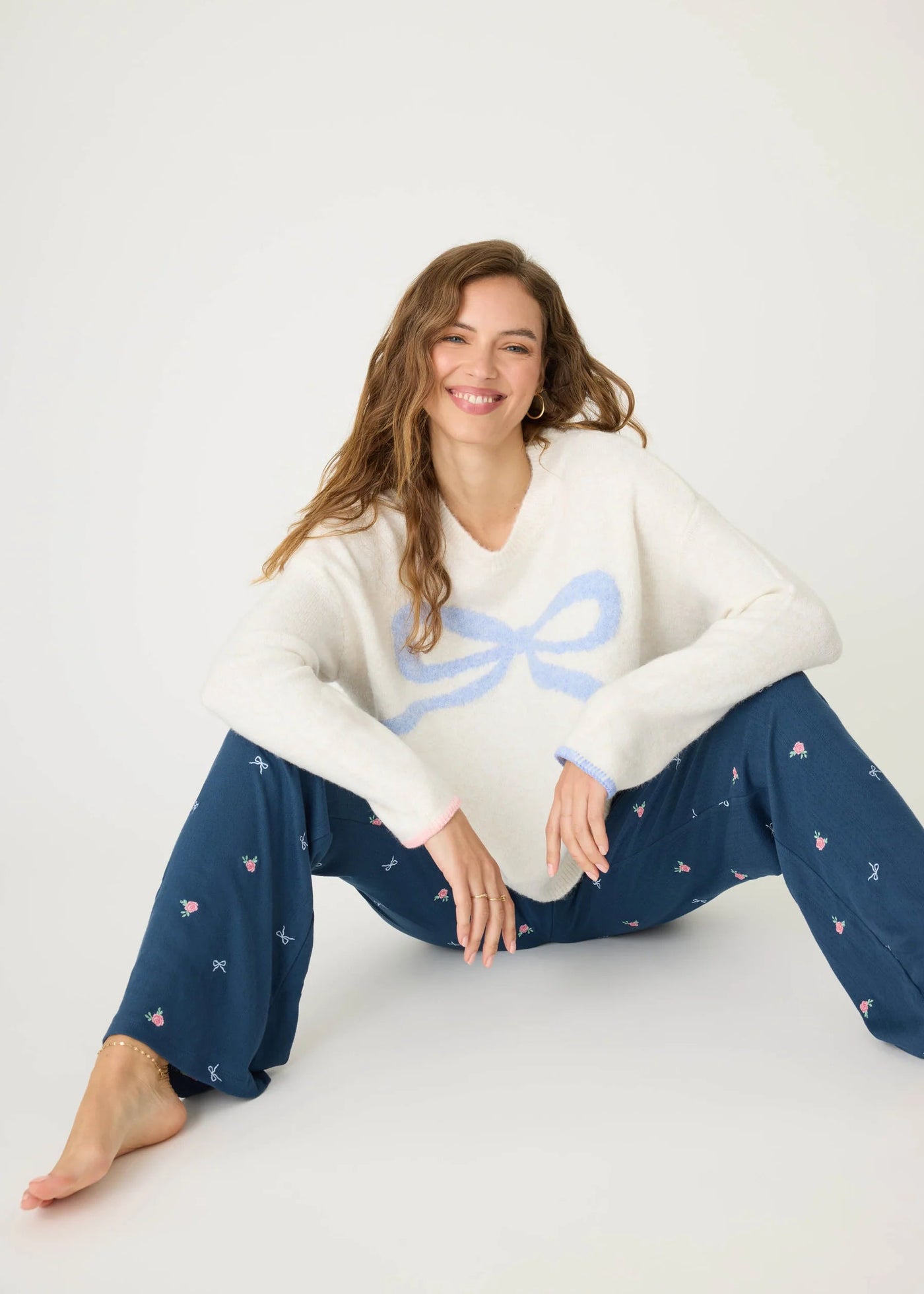 Pj Salvage English Bow Sweater