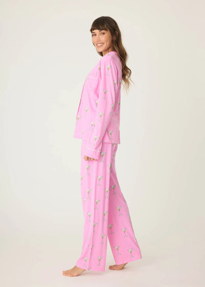 Pj Salvage Playful Prints Martini Set Bubble Gum