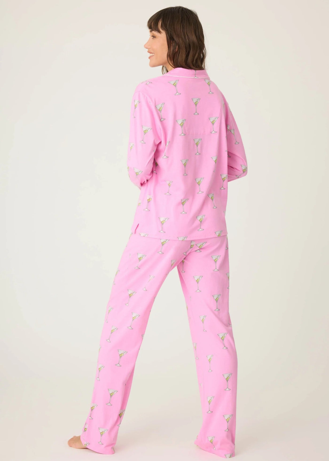 Pj Salvage Playful Prints Martini Set Bubble Gum