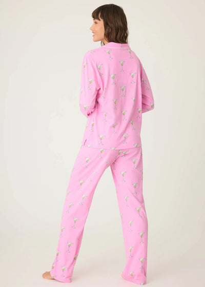 Pj Salvage Playful Prints Martini Set Bubble Gum