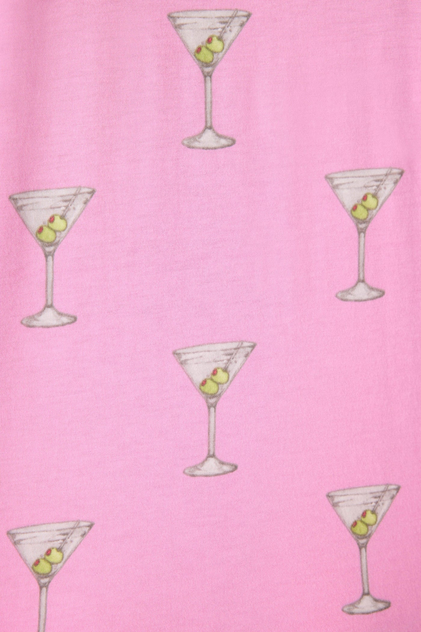 Pj Salvage Playful Prints Martini Set Bubble Gum