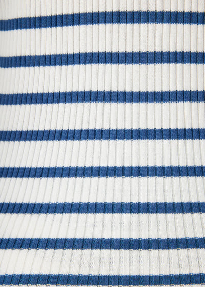 Pj Salvage Seaside Ribbed Striped L/S Navy/Ivory