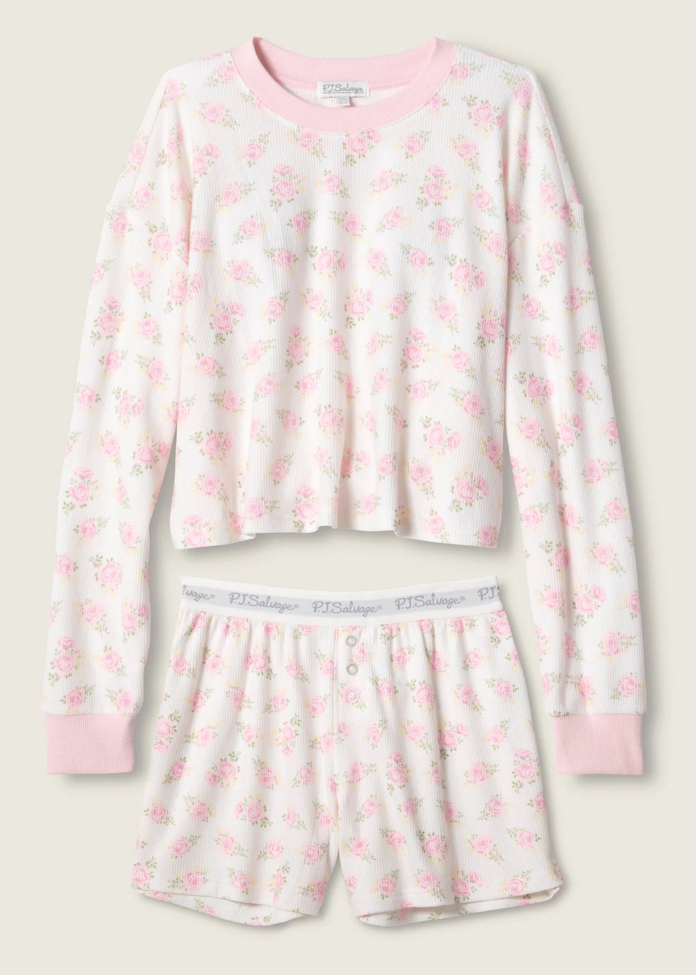 PJ Salvage Boyfriend Boxer Short Gift Sets Ivory
