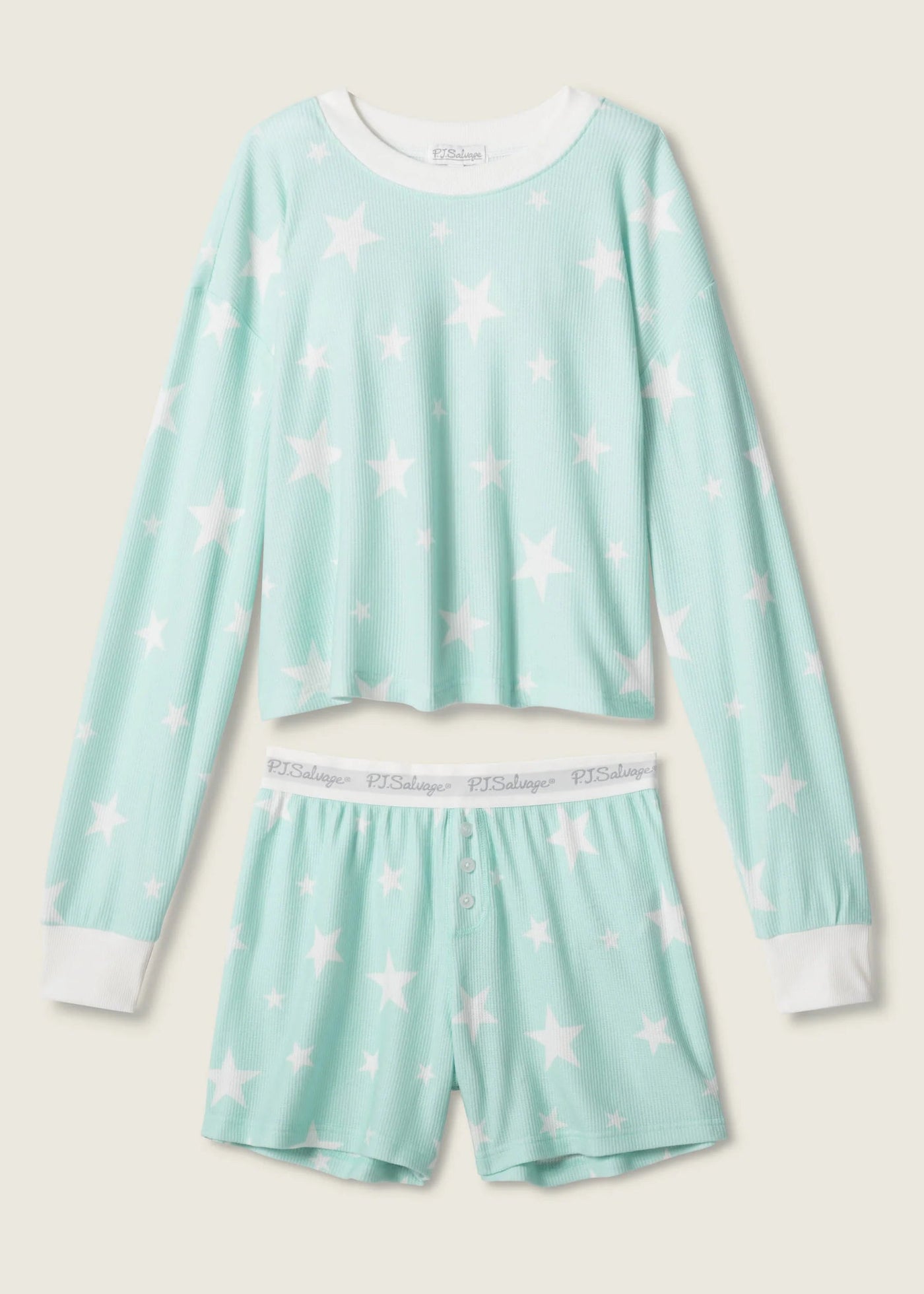 PJ Salvage Boyfriend Boxer Short Gift Sets Light Mint