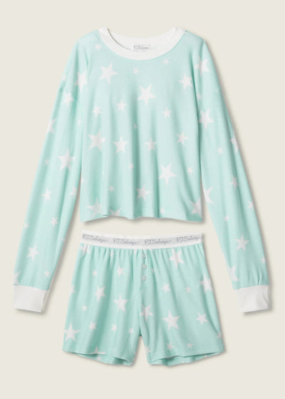 PJ Salvage Boyfriend Boxer Short Gift Sets Light Mint