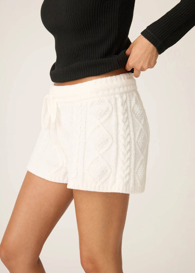 Pj Salvage Cozy Chenille Cable Knit Shorts