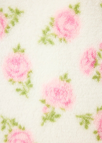 PJ Salvage Let’s Get Cozy Floral Print Jacket Ivory