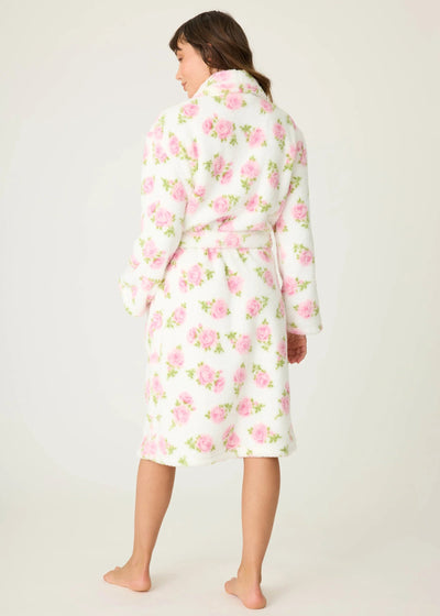 PJ Salvage Let’s Get Cozy Floral Print Robe Ivory