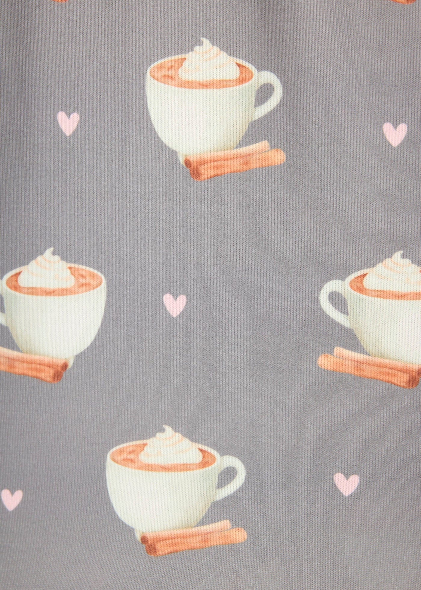PJ Salvage Love You A Latte Coffee Print PJ Set