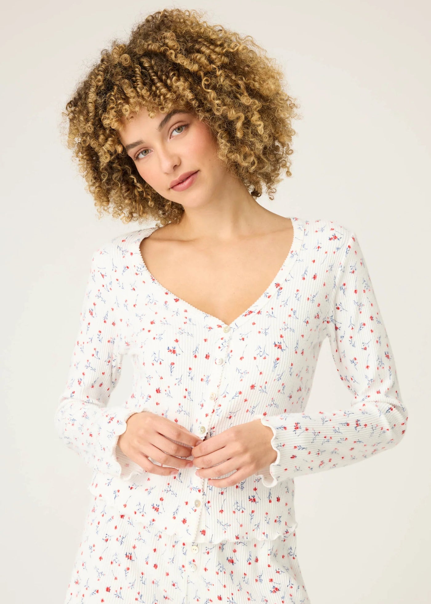 Pj Salvage La Vie En Rose Cardigan