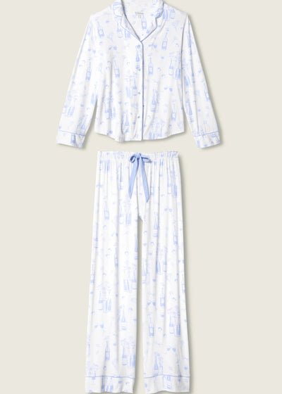 PJ Salvage Parisian Dreams Whimsical Print PJ Set Ivory