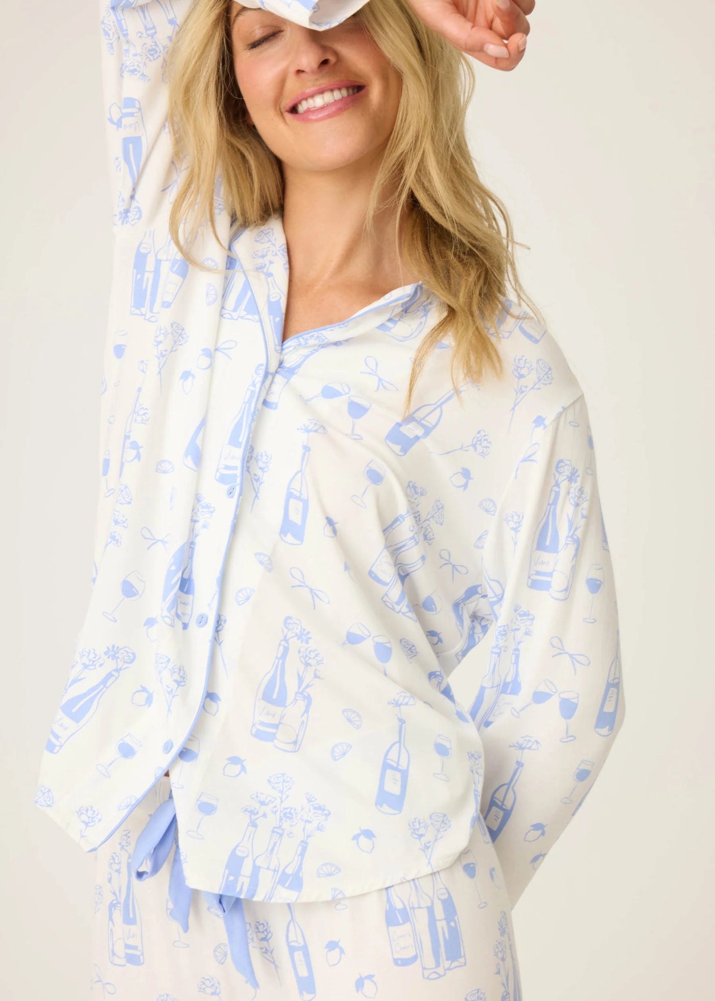 PJ Salvage Parisian Dreams Whimsical Print PJ Set Ivory