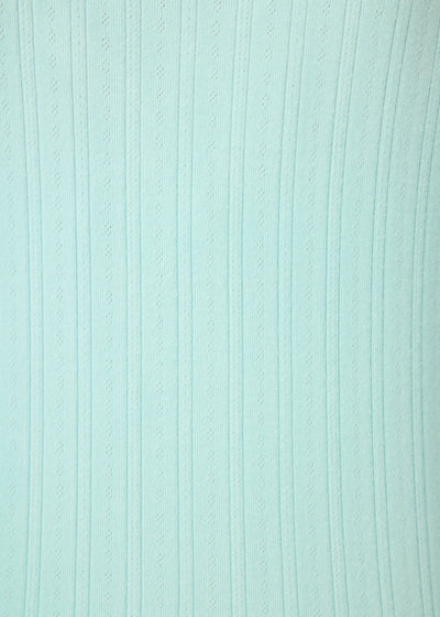 PJ Salvage Pointelle Essential Open Leg Pants Light Mint
