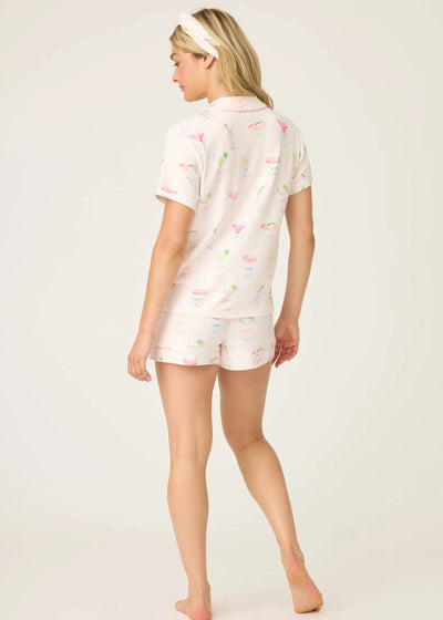 PJ Salvage Pretty Punch Cocktail Print 3-Piece Short Set