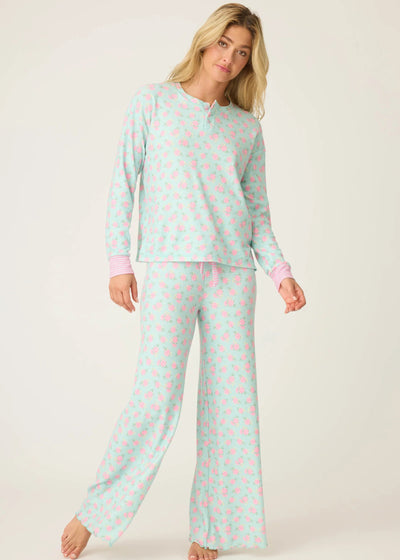 PJ Salvage Secret Garden Floral PJ Set Light Mint