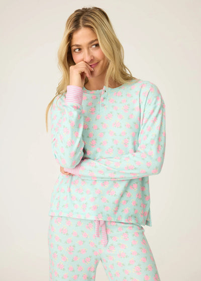 PJ Salvage Secret Garden Floral PJ Set Light Mint