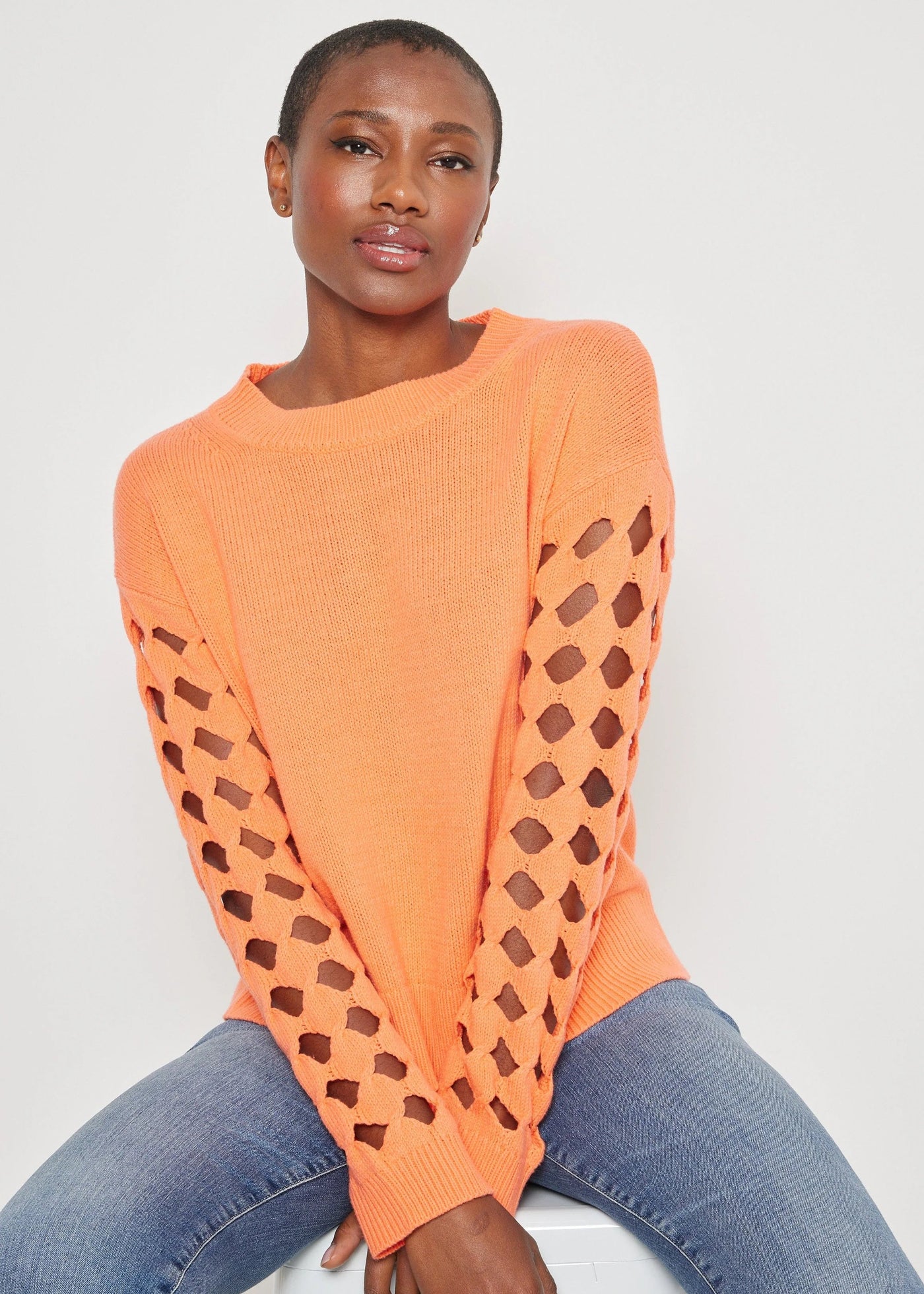 Lisa Todd After Hours Sweater Neon Orange