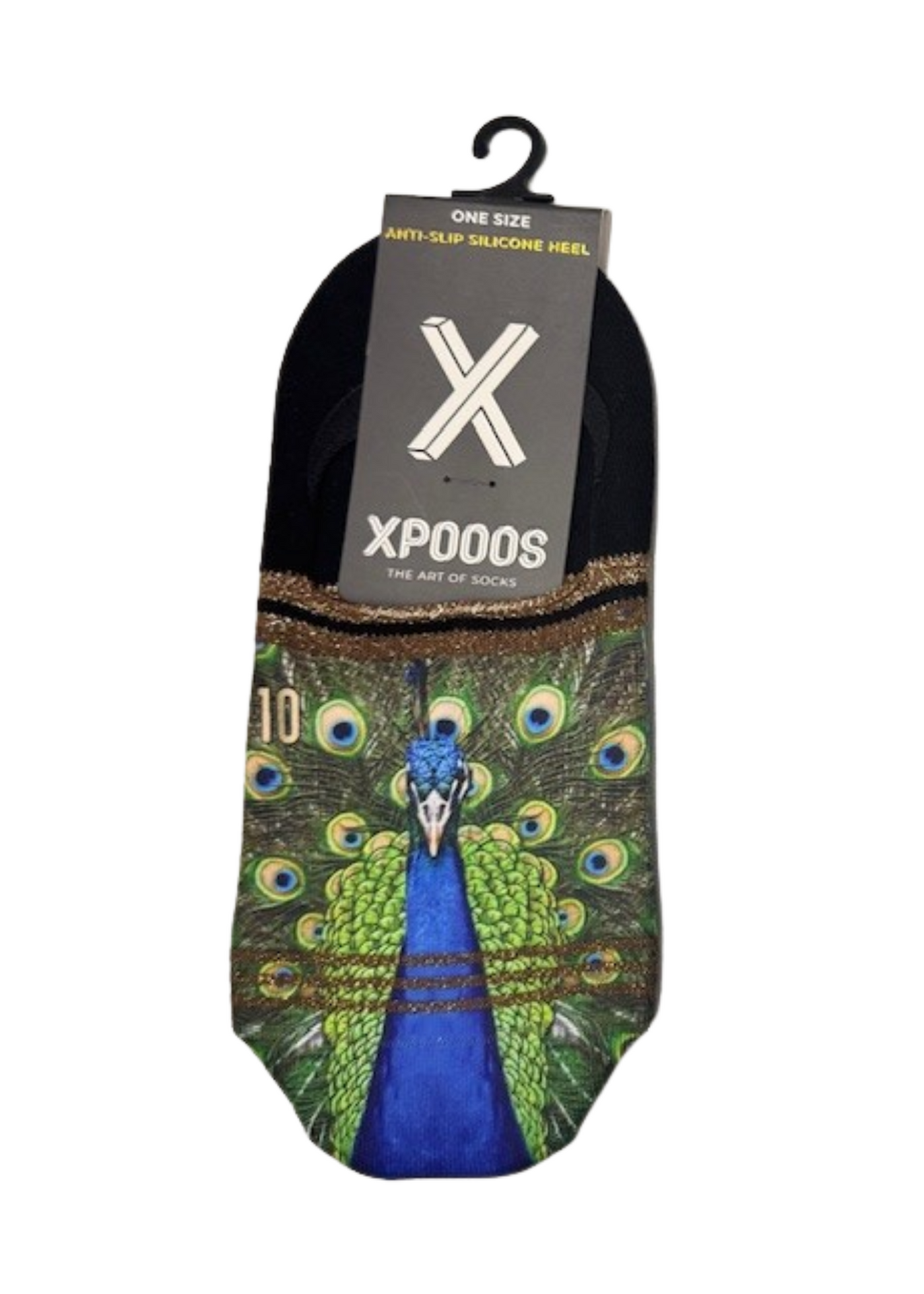 XPOOOS Footies Queenie Peacock