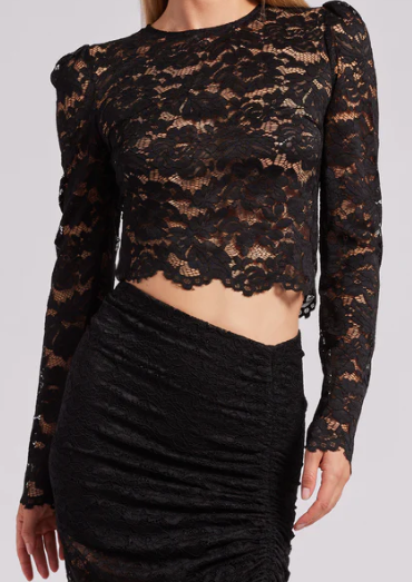 Generation Love Safia Lace Top Black