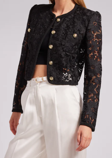 Generation Love Amber Lace Jacket Black