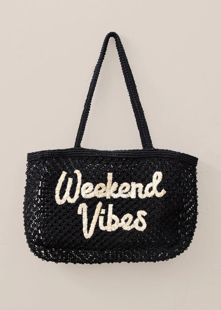 Z Supply Spring Tote Weekend Vibes Black