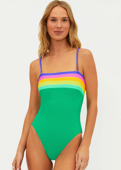 Beach Riot Jessa Onepiece Technicolor Colorblock