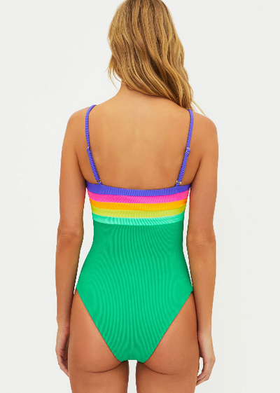 Beach Riot Jessa Onepiece Technicolor Colorblock