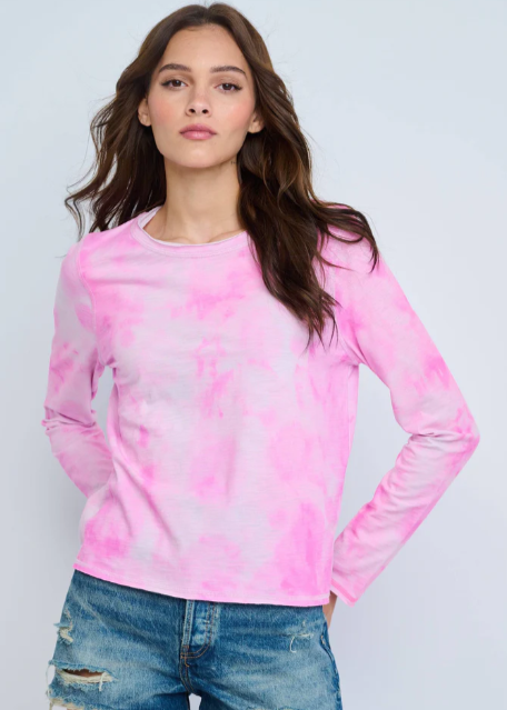 Lisa Todd Brush Stroke L/S Tee Pink