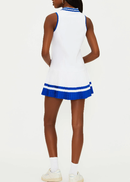 Beach Riot Bria Dress Riviera Azure White