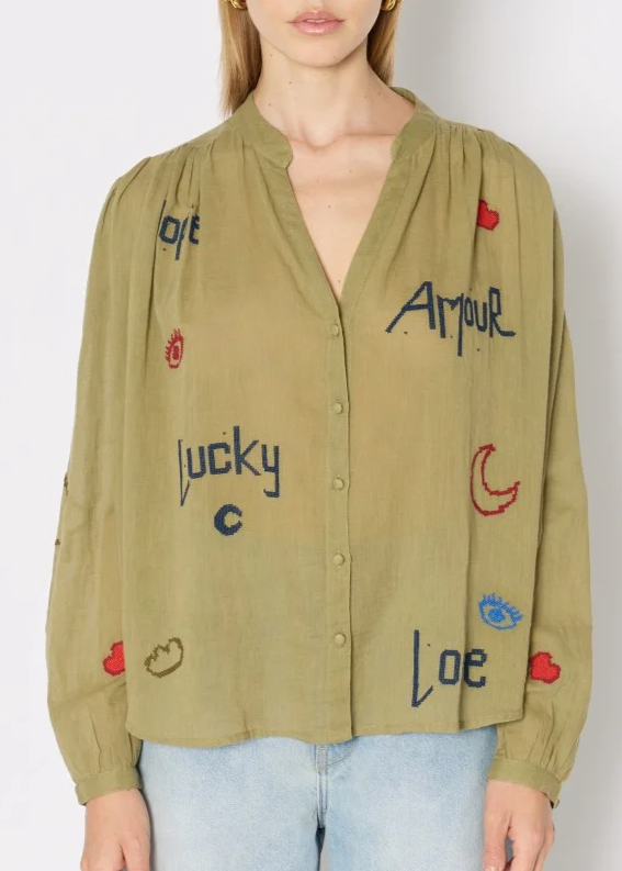 Berenice CASSANDRALUCKY Shirt Khaki